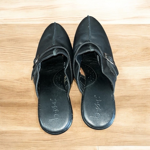 BOC Black Leather Mules with Sleek Design - Picture 3 of 7